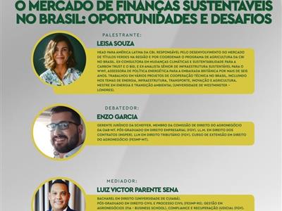 Foto da Notícia: Webinar aborda desafios e oportunidades do mercado de finanças sustentáveis no Brasil