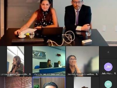 Foto da Notícia: Gisela Cardoso participa de reunião ampliada da CELFRE e ressalta contribuições da OAB-MT à advocacia empresarial